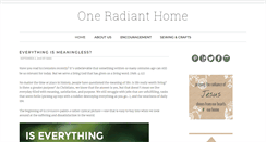 Desktop Screenshot of oneradianthome.com